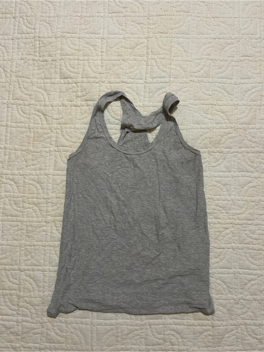 lululemon athletica Light Gray Racerback Tank